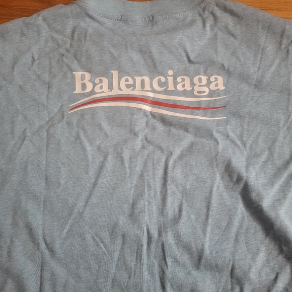 NWT Unisex Balenciaga Blue Campaign Shirt - Picture 2 of 7